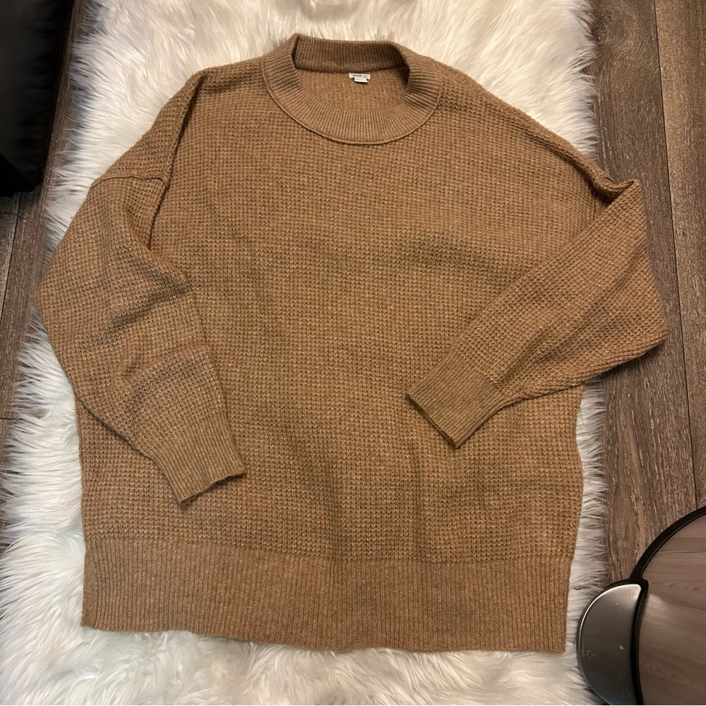 Oversized tan sweater
